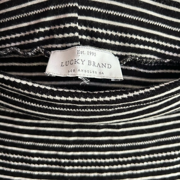 Lucky Brand Black and White Striped Top XS - Picture 13 of 14